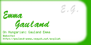 emma gauland business card